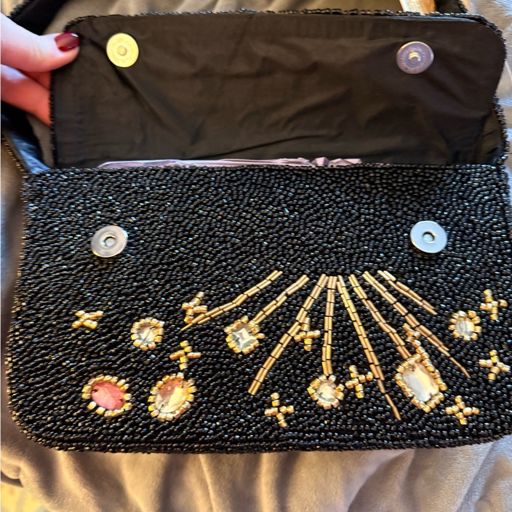 🆕From India to You- Celestial Beaded Bag, Black, NWT - Picture 4 of 7